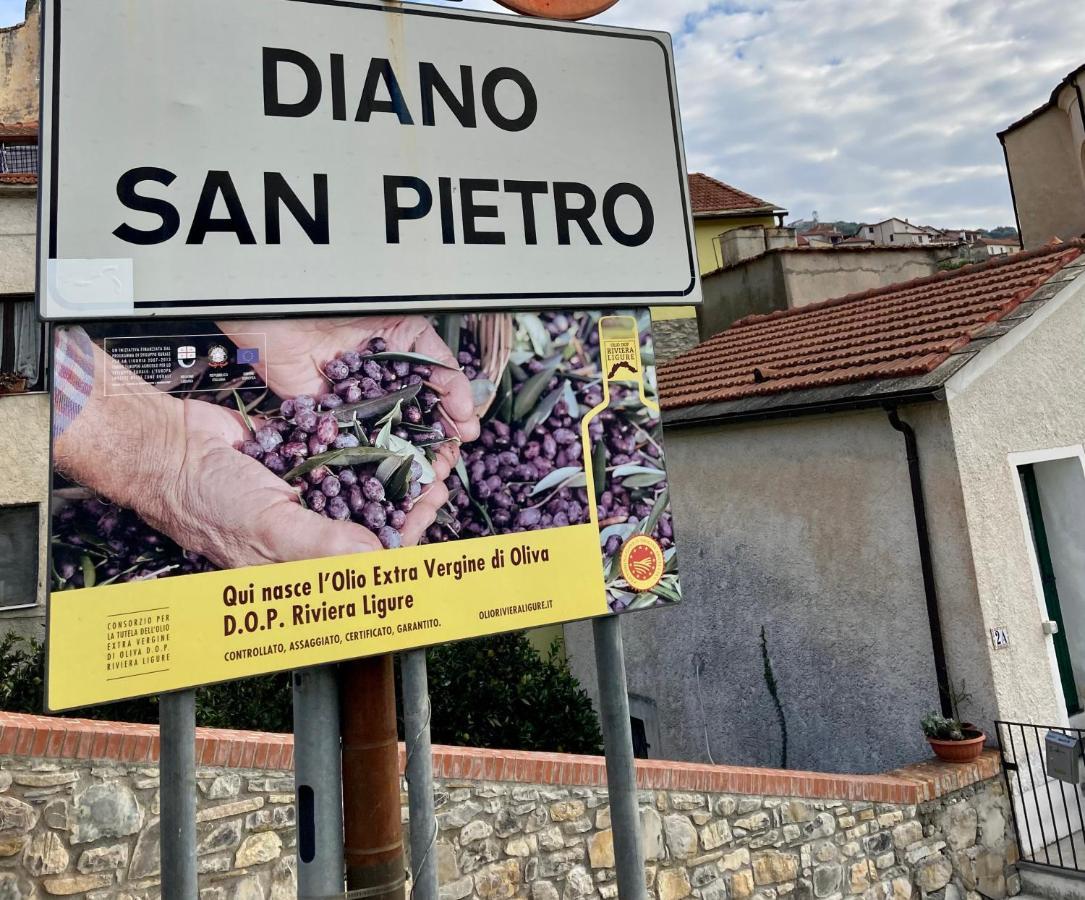 Piccola Navetta Leilighet Diano San Pietro Eksteriør bilde